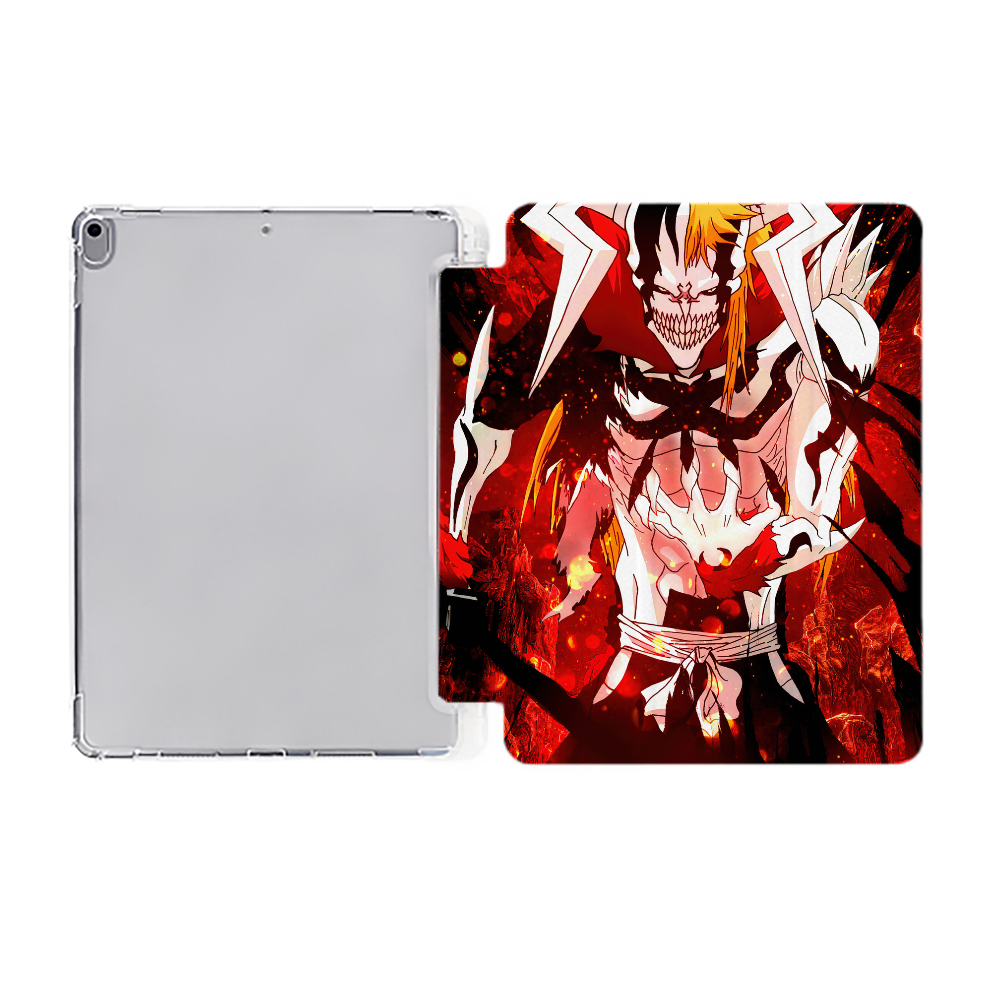 （画像用） ブリーチ BLEACH IPad ケース ペン収納付き 三つ折りスタンド PUレザー×シリコン 対応機種9.5/10.5/10.9インチ